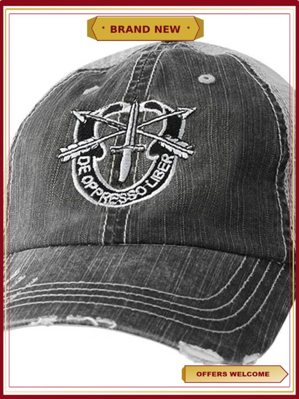 Special Forces De Oppresso Liber Mesh Cap